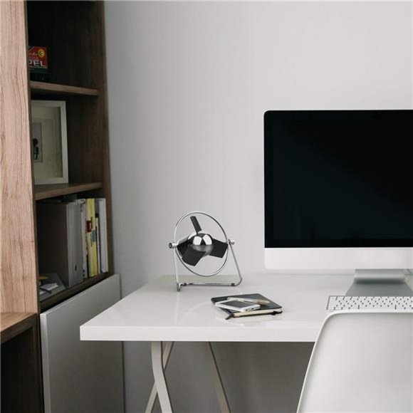 USB Fan with Soft Blades, 2 Speeds, Touch Control, Quiet Operation, Metal Frame - Picture 4 of 6